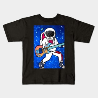 Astronaut Plays Guitar Kids T-Shirt